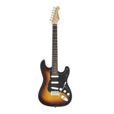 Aria STG003SPL 3TS Electric Guitar yamaha Conpany Warranty 1 year with Bag, Pick, Tremolo Arm, Cable