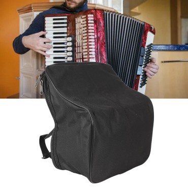 Accordion Padded Bag Storage Organizer Piano Acordion Gig Bag Portable Easy Open Open and Close Musical Instrument Storage Bag 8 Base Accordion School Performance Accordion Carrying Bag Musical