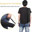 Exceart Flute Carrying Bag Portable Lightweight Flute Case Mini Saxophone Bag Oxford Fabric Waterproof Bags for Music Instrument Black