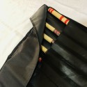 Flute Carrying Bag Roll Type Portable Lightweight Flute Case Mini Saxophone Rolling type flute case Bag Oxford Fabric Waterproof Bags for Music Instrument Black