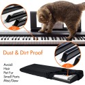 61 Keys Keyboard Dust Cover, Piano Keyboard Dust Cover, 61 Keys Piano Music Keyboard Cover, Electronic Keyboard Piano DirtProof Cover, Piano Keyboard Cover With Durable Elastic & Cord Lock, Black Piano Cover, Waterproof Full Coverage Universal Anti