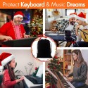 61 Keys Keyboard Dust Cover, Piano Keyboard Dust Cover, 61 Keys Piano Music Keyboard Cover, Electronic Keyboard Piano DirtProof Cover, Piano Keyboard Cover With Durable Elastic & Cord Lock, Black Piano Cover, Waterproof Full Coverage Universal Anti