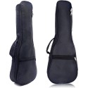 21/23/24/26 Inch Ukulele Bag Soft Case – Black Ukulele Carry Bag for Soprano, Concert & Tenor Ukulele, Padded Protective Ukulele Case with Adjustable Dual Shoulder Straps for Travel, Practice & Storage