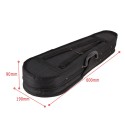 4/4 Violin Triangle Hard Case Lightweight Full Size Black – Protective Hard Violin Bag Empty Case for Full Size Violin, Durable Shell with Handle for Travel, Practice & Storage Musical Instrument Accessories Kandy Musical Hub