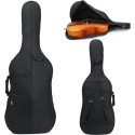 Cello Case Soft Padded for Cello 4/4, Cello Travel Gig Bag with Multiple Pockets, Thick Padded Cello Gig Bag with Adjustable Shoulder Straps & Handle cello bag violin case