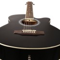 Kadence Frontier Series Electric Acoustic Guitar With 1 year Yamaha Company Warranty and Bag, String Set, 3 Picks, Belt, EQ Die Cast Keys Combo (Bag,strap,strings and 3 picks)