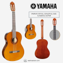 Yamaha C40 Guitar with 8 Accessories Bag, Pick, Tuner, Capo, String winder, Stand, pick Holder, String SetClassical Guitar Indonesian Beginner level classic guitar Nylon Strings Yamaha Guitar C 40