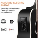 Vangoa Left handed EQ Semi Acoustic Guitar ELECTRIC CUTAWAY 