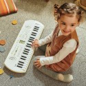 Casio Mini Portable Keyboard -  SA- 80, 81 With Power Adaptor Casio LAD 6 Adaptor  (9.5 V) Casiotone Mini Keyboard SA80 SA81 with Piano tones, White Black (44 Keys)