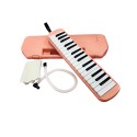 Bee 32 Keys Melodica with Box type Hard Case 1 year Warranty - Blue Pink Instrument with Hard Case Mouthpiece Air Piano Soprano Keyboard Melodica with 2 Soft Long Tubes, Short Mouthpieces and Box type Carrying Bag for Kids Beginners Gift, Blue/ Green/Pink