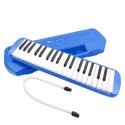 Bee 32 Keys Melodica with Box type Hard Case 1 year Warranty - Blue Pink Instrument with Hard Case Mouthpiece Air Piano Soprano Keyboard Melodica with 2 Soft Long Tubes, Short Mouthpieces and Box type Carrying Bag for Kids Beginners Gift, Blue/ Green/Pink