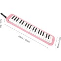 37 Keys Durable ABS Hard case Bee Brand 2 year warranty Melodica Blue pink Green Piano Instrument Soprano Air Piano with Mouthpiece with Hard ABS Case for Music Lovers Beginners Kids - Blue, Pink, Green