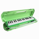 37 Keys Durable ABS Hard case Bee Brand 2 year warranty Melodica Blue pink Green Piano Instrument Soprano Air Piano with Mouthpiece with Hard ABS Case for Music Lovers Beginners Kids - Blue, Pink, Green