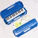 37 Keys Durable ABS Hard case Bee Brand 2 year warranty Melodica Blue pink Green Piano Instrument Soprano Air Piano with Mouthpiece with Hard ABS Case for Music Lovers Beginners Kids - Blue, Pink, Green