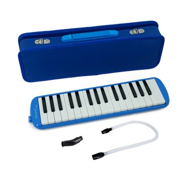 Gravier 32 keys Hard case Melodica made in Indonesia 1 Year warranty මෙලෝඩිකා හාඩ් කේස් කවරය සමඟ සංගීත භාණ්ඩ Mouthpiece Air Piano Soprano Keyboard Melodica මෘදු දිගු ටියුබ් 2ක්, Short Mouthpieces සහ පෙට්ටි වර්ගයේ රැගෙන යන බෑගය ළමුන් , නිල් සහ කළු