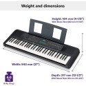 Yamaha PSR-E273 61-Key Portable Keyboard with Power Adapter, Padded Bag, Stand 1 year warranty