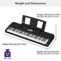 Yamaha PSR E383 61-Key Touch Sensitive Portable Keyboard with Power Adapter PSR E 373 Electric piano keyboard organ psr e 383 E383