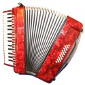 Baile Acordion 30keys 32 bass With Hard Case and Straps Full Set Accordion Instrument