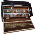 Indian Harmonium Nanda Brand Suitcase Model 2 Set Safari Double Reed Teak Wood (Made With Premium Quality Reeds) 