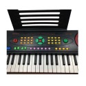 Yongmei YM-238C 44-Keys Electronic Keyboard Piano with Mic, power adaptor, Music Rest (YM-238 Black 44 keyboard organ music yong mei keyboard organ