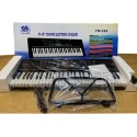 Yongmei YM-288 61-Key Electronic Keyboard Piano with Microphone, Power Adaptor & Music Rest | 61 Keys Digital Organ | Built-in Speakers, Multiple Tones & Rhythms | Black Portable Music Keyboard for Beginners & Students