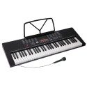 Yongmei YM-288 61-Key Electronic Keyboard Piano with Microphone, Power Adaptor & Music Rest | 61 Keys Digital Organ | Built-in Speakers, Multiple Tones & Rhythms | Black Portable Music Keyboard for Beginners & Students