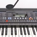 YONGMEI YM-3800 Electronic Keyboard 61 Keys Full Size with Microphone, Power Adaptor & Music Rest | LCD Display, USB Music Player | 20 Demo Songs, 3 Teaching Modes | Kids & Beginner Digital Piano Musical Instrument
