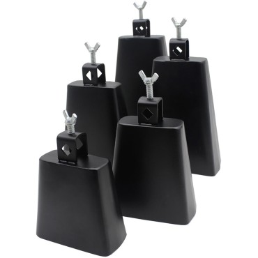 Cowbell instrument 5/ 6/ 7/ 8/ 9 Inch Drum percussion Accessories drum cowbell 5 inch 6 inch 7 inch 8inch 9 inch cow bell Percussion Metal Cowbells Soundmaker Cow Bell Hand Percussion Instrument Cow Bell Noise Maker Portable Metal Cowbell for Drum Set