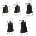 Cowbell instrument 5/ 6/ 7/ 8/ 9 Inch Drum percussion Accessories drum cowbell 5 inch 6 inch 7 inch 8inch 9 inch cow bell Percussion Metal Cowbells Soundmaker Cow Bell Hand Percussion Instrument Cow Bell Noise Maker Portable Metal Cowbell for Drum Set