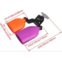 Jam Block Dual mounted bell Musical Percussion Instrument Plastic Latin Drum Instrument Dual Mounted Bell (Red-Yellow) drum and percussion