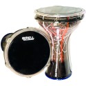9'' Fiber Darbuka Nut Adjustment tuning Durable darbak drum percussion Drum Bongo Congo 9 inch Tunable All-Weather Synthetic Head, 2-Year Warranty Darbak Fine Tuned Darbag Doumbek Congo Doumbek Tombak 9 Inch Fiber Darbuka Doumbek Drum – Nut Adjustment Tun