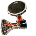 9'' Fiber Darbuka Nut Adjustment tuning Durable darbak drum percussion Drum Bongo Congo 9 inch Tunable All-Weather Synthetic Head, 2-Year Warranty Darbak Fine Tuned Darbag Doumbek Congo Doumbek Tombak 9 Inch Fiber Darbuka Doumbek Drum – Nut Adjustment Tun
