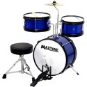 MAXTONE Junior Drum Set with Bass Drum, Snar Drum, Tom, Cymbal, Stool, Pedal, Drum Stick MX-60 16” Junior Drum Kit with Bass/Snare/Toms/Floor Drum, Hi-Hat, Cymbal, Pedal, Seat, Drumsticks