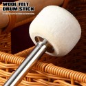 Marching Band Bass drum beater wool felt with stainless steel handle percussion instrument accessories percussion marching school band bass drum stick