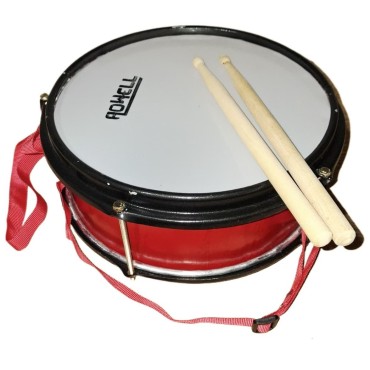 10/ 12 inch Snare Drum Side drum with Drum Stick Pair, Belt 10'' 12'' Snare Drum with Drumsticks and strap Head Drumstick Shoulder Strap Drum Mousse Student Band Key for Percussion Instrument Kids Drum