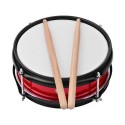 1pc 16'' Bass Drum, 2pcs10'' Side drum - with Drum Stick Pair, Belt, Beater - Red 