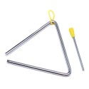 6 Inch Musical Steel Triangle Percussion Instrument With Striker Play Alongside Percussion Instruments like the Drum, Bells, Xylophone, Maracas, Glockenspiel – Suitable for Adults, Kids and Toddlers - Childrens Toy Set Kandy Musical hub