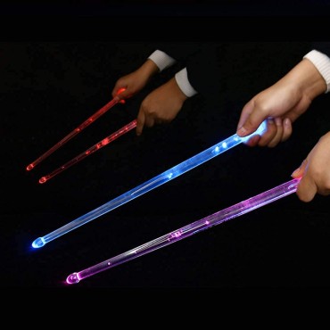 LIGHT UP LED DRUM STICKS 15 COLOR  Acrylic material 