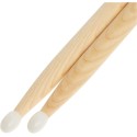 5AN 16'' Nylon Tip Drum Sticks Set for Acoustic Drums or Electronic Drums - Oval Nylon Tip - Hickory Drum Sticks - Consistent Weight and Pitch 5A Nylon tip Drum Stick