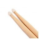 5AN 16'' Nylon Tip Drum Sticks Set for Acoustic Drums or Electronic Drums - Oval Nylon Tip - Hickory Drum Sticks - Consistent Weight and Pitch 5A Nylon tip Drum Stick