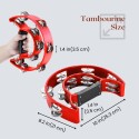 Double Row Tambourine Multi Colour