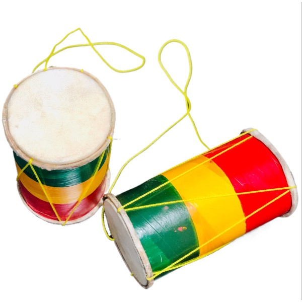 Wooden Hand Drum for Kids Sri Lankan Traditional Beraya | Small Toy Percussion Drum for Children Cultural Events School Functions Sinhala Avurudu Festival Musical Instrument for Beginners Lightweight Mini Drum