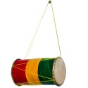 Wooden Hand Drum for Kids Sri Lankan Traditional Beraya | Small Toy Percussion Drum for Children Cultural Events School Functions Sinhala Avurudu Festival Musical Instrument for Beginners Lightweight Mini Drum