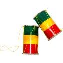 Wooden Hand Drum for Kids Sri Lankan Traditional Beraya | Small Toy Percussion Drum for Children Cultural Events School Functions Sinhala Avurudu Festival Musical Instrument for Beginners Lightweight Mini Drum