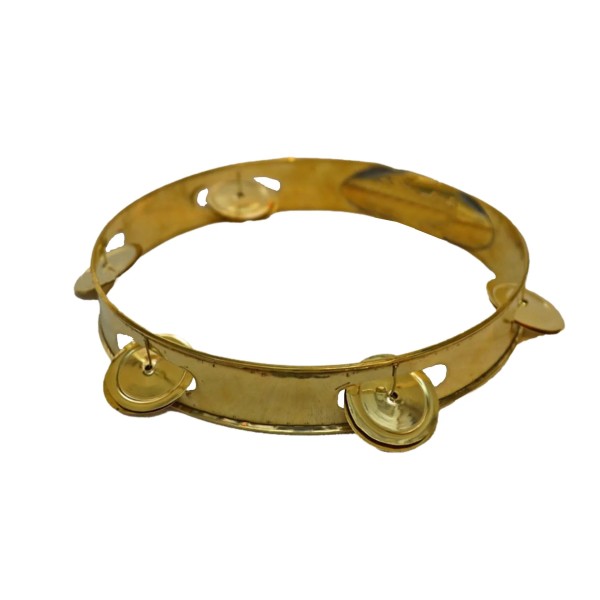 Sri Lankan Traditional Pantheru 8'' / 10'' Percussion Instrument | Tambourine Style Panteru for Dancing, Perahera & Cultural Music | Handheld Brass Jingle Frame Drum | Festival, Folk & Traditional Dance Musical Instrument panteru