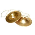 Thalampata Brass Instrument Percussion – Small, Medium & Large Hand Cymbals / Manjira Pair – Sri Lankan Traditional Instrument for Dance & Music Occasions, Festivals, Temple & Devotional Music – Durable Brass, Bright Resonant Sound, talampota