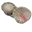 Sri Lankan Traditional Kos Thammattama Drum | Handmade Tammattama Percussion Instrument for Events & Ceremonies | Authentic Sri Lanka Cultural Drum | Temple, Festival & Dance Performance Instrument | Durable Wood Traditional Drum