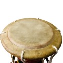 Traditional Sri Lankan Udakkiya Dakkiya Drum – Authentic 100% Handmade Percussion Instrument with Goat Skin (Elu Hama), Cultural Folk Hand Drum for Rituals, Dance, Temple Music & Traditional Performances