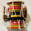 Traditional Sri Lankan Udakkiya Dakkiya Drum – Authentic 100% Handmade Percussion Instrument with Goat Skin (Elu Hama), Cultural Folk Hand Drum for Rituals, Dance, Temple Music & Traditional Performances