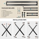 Adjustable Keyboard Stand Double Braced X Style